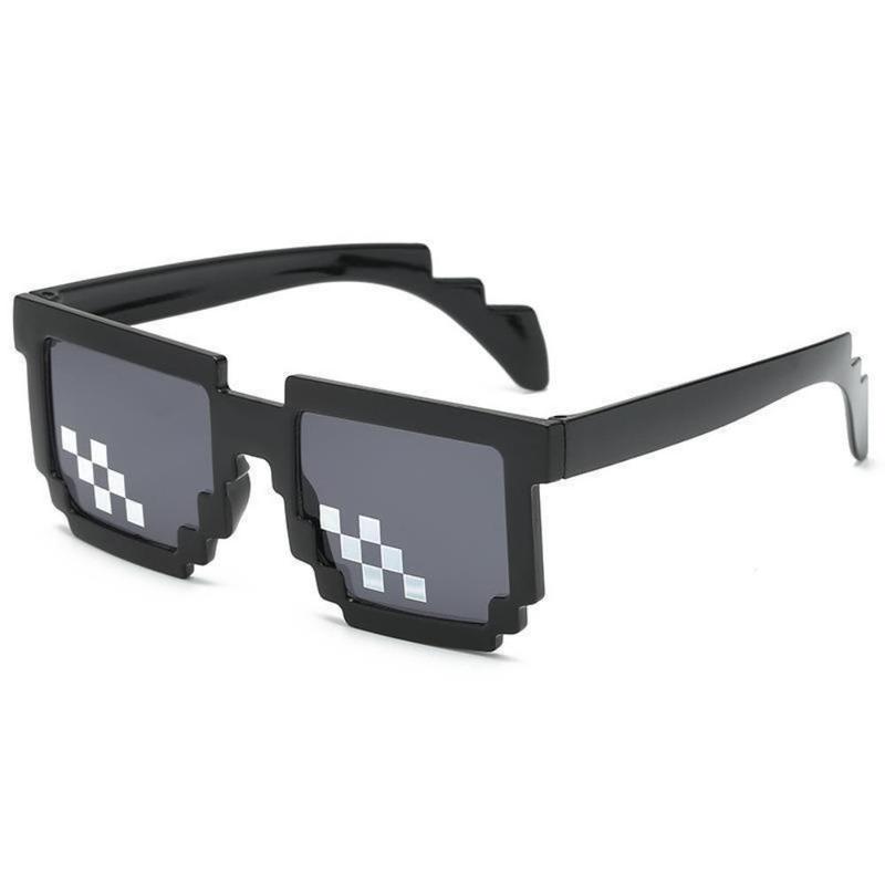 Mosaic Glasses, 2 4 Counts Personality Pixel Sunglasses, Party Dress Up Glasses, Party Decoration Supplies for Men & Women