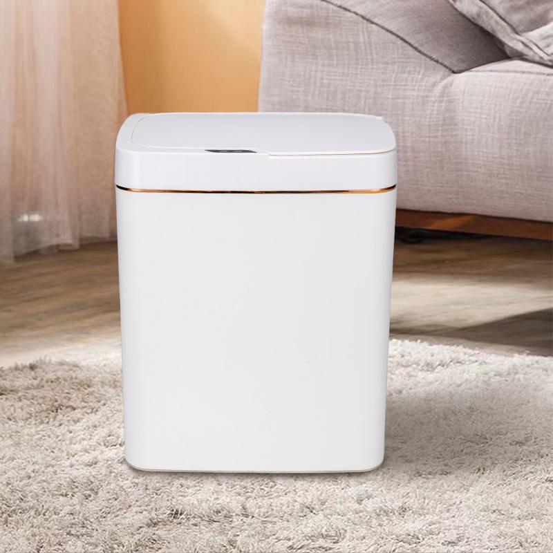 Smart Trash Can, Charge battery Model Smart Sensing Trash Can, Household Waste Bin for Home, Hotel, and Office [without Battery]