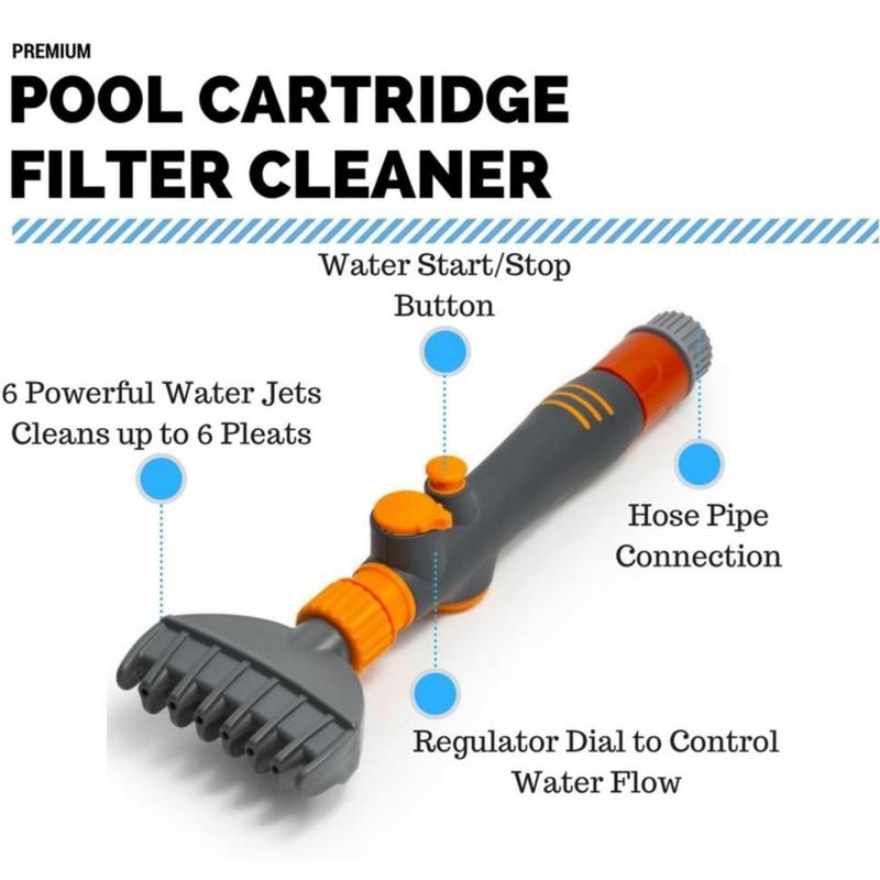 Pool & Spa Filter Cartridge Cleaning Tools, Pool Cartridge Filter Cleaner, Pool Cleaning Tools, Filter Cleaning Accessories