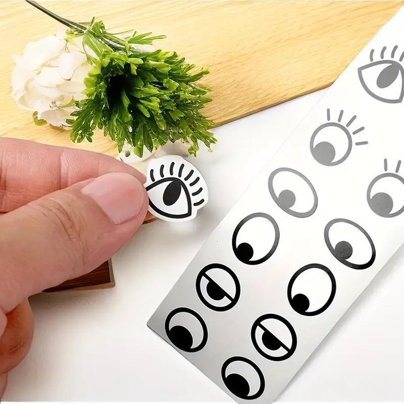 Eye Pattern Sticker Label, Self Adhesive Eye Pattern Sticker, Universal DIY Decorative Sticker for Craft & Home Decor