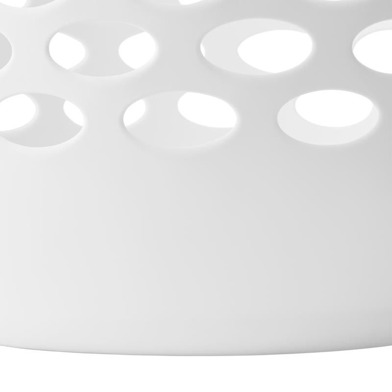 2 Bushel Round Laundry Basket with Handles, White