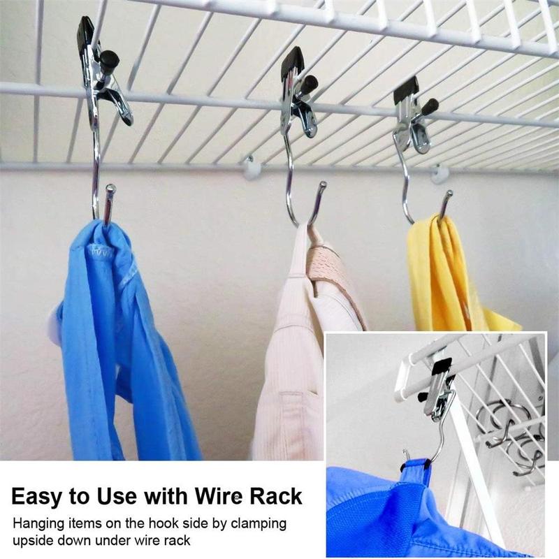 Hanging Clips, 20pcs Sock Clips, Boot Hangers, Clip Hangers for Closet, Laundry Clips