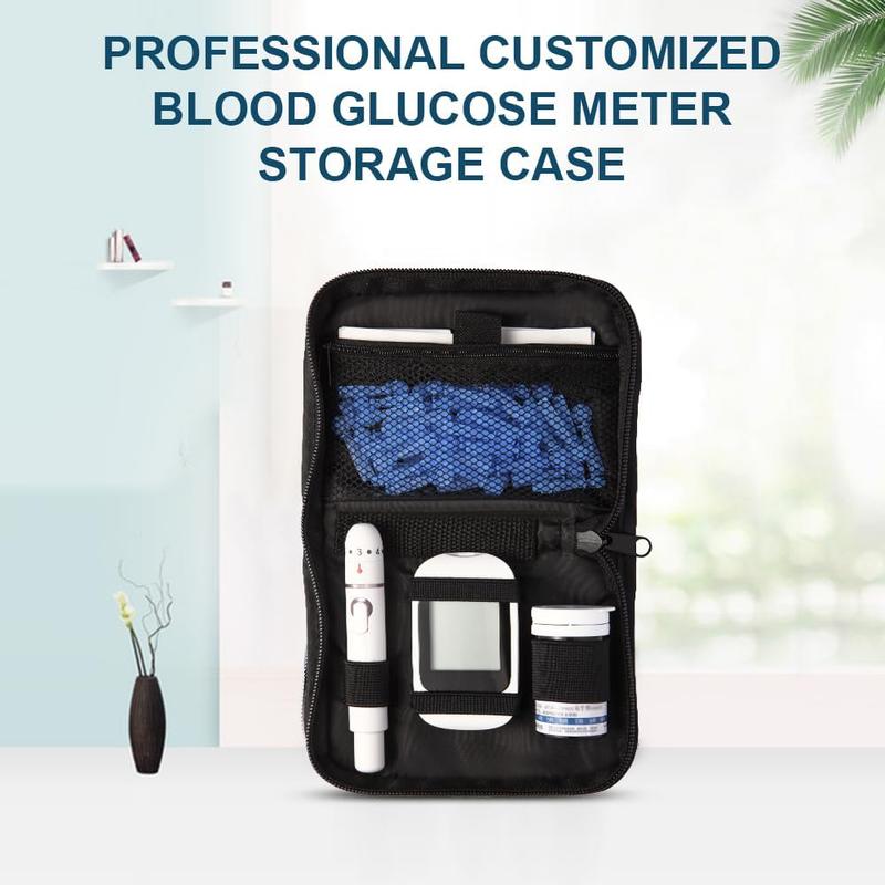 Supply Case, Diabetic Organizer Carrying Travel Case Kit, Portable  Testing Kit Case,  Glucose Meter Storage Bag, Glucose Monitor Case