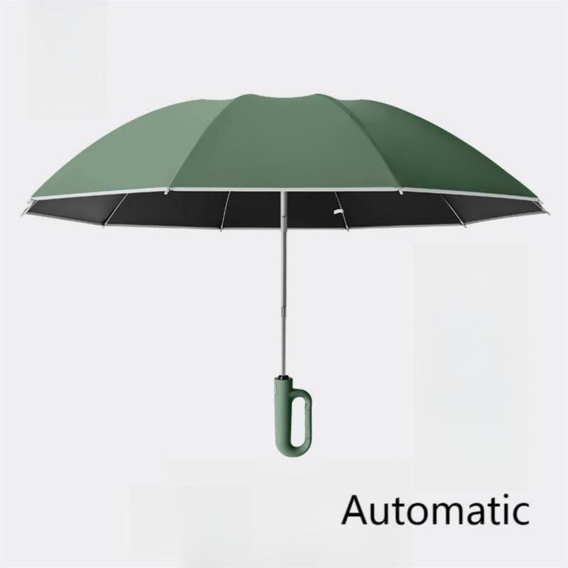 Large Folding Umbrella, 1 Count Automatic Open & Close Umbrella with Loop Handle,  Outdoor Umbrella, Waterproof Umbrella for Car, Outdoor, Travel