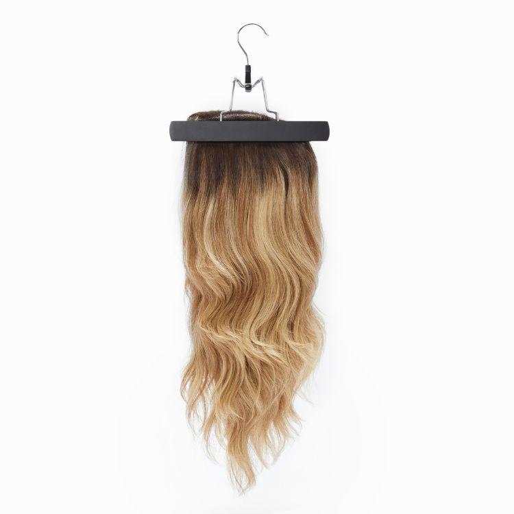 Portable Hair Extension Storage Wig Bags with Anti-slip Wooden Hanger & Transparent Zip Up Closure｜Luvme Tools&Accessories