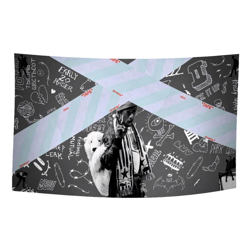 Luv is Rage 2 Flag 3X5 FT Dorm Decor Man Cave Wall Banner Poster with Brass Grommets For College Dorm