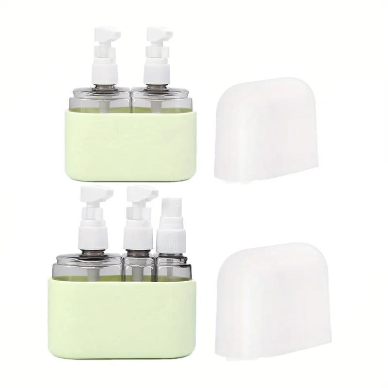 Portable Travel Cosmetic Dispenser, 1 Set 2 in 1 3 in 1 Cosmetic Dispenser Bottle, Travel Refillable Spray Bottle, Makeup Tool for Home & Travel