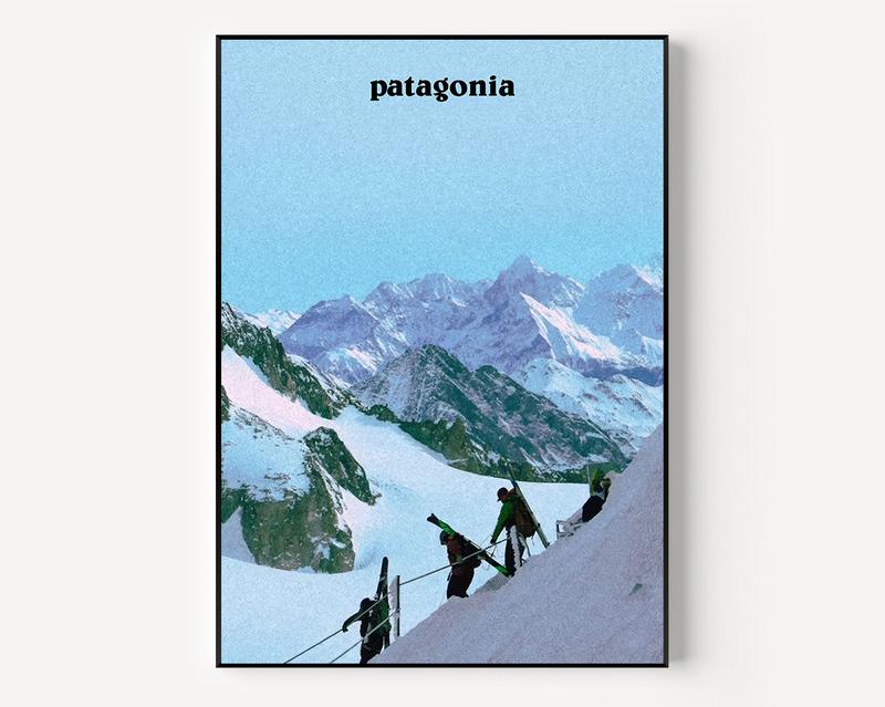 Patagonia Mountain Poster