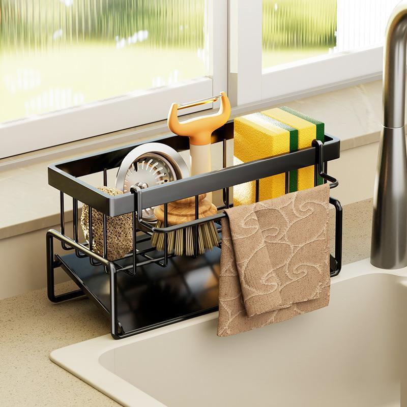 Kitchen Sink Storage Rack, Multifunctional Kitchen Countertop Sponge Storage Rack, Space Saving Kitchen Storage Rack, Kitchen Accessories