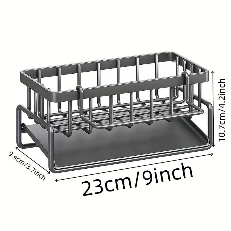 Kitchen Sink Storage Rack, Multifunctional Kitchen Countertop Sponge Storage Rack, Space Saving Kitchen Storage Rack, Kitchen Accessories