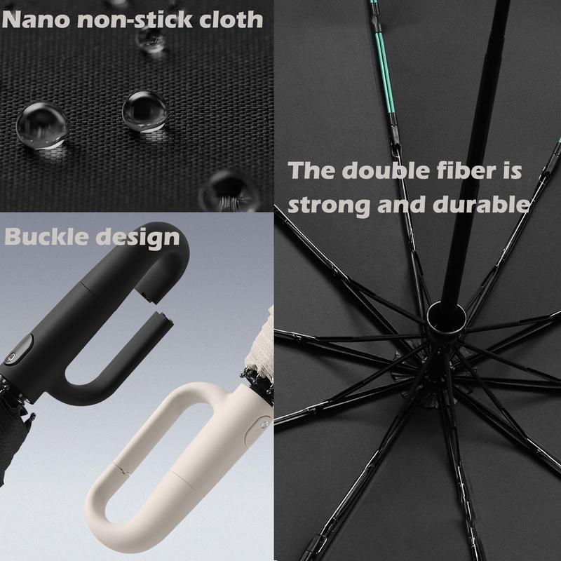 Automatic Folding Umbrella, 1 Count Portable Lightweight Umbrella with Handle, Multifunctional  Outdoor Umbrella  for Outdoor Adventure & Travel