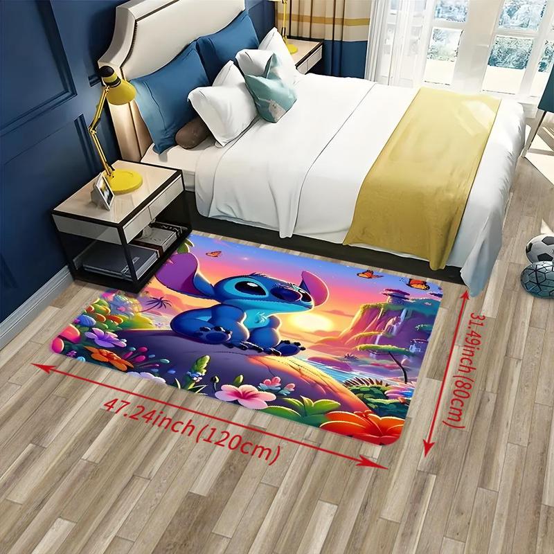 Cartoon Animal Pattern Bath Mat, 1 Count Non-slip Soft Floor Mat, Decorative Carpet for Home Living Room Bedroom Bathroom