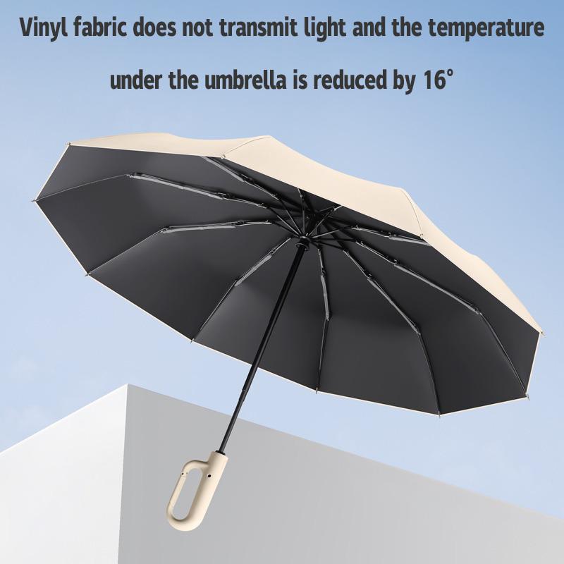 Fully Automatic Buckle Umbrella: A Versatile, Anti-UV Folding Sunshade for Men and Women, Strong Resistance to Harsh Weather Outdoors