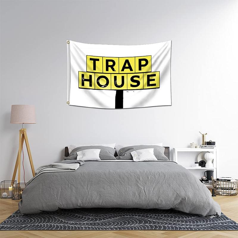 Trap House Flag 3x5ft Premium Quality Brass Grommets Banner Vibrant Colors for College Dorm Room Man Cave