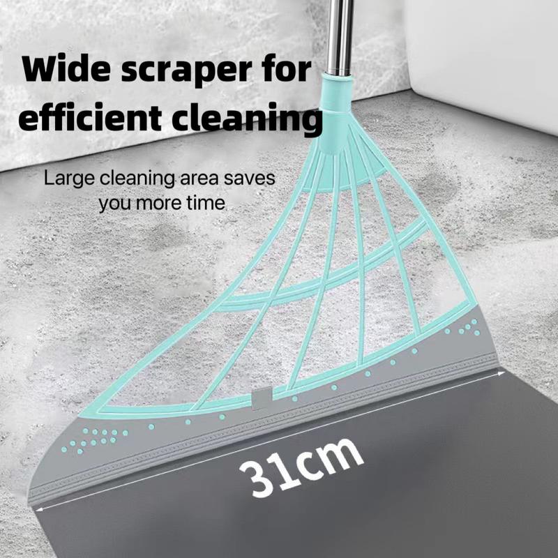 Multifunction Magic Broom - All Surface Silicone Broom,  Pet Hair Remover - for Indoor Cleaning - Cleans Glass, Fine Dust, Hair, Liquids - for Smooth Floors, Windows Adjustable Lightweight