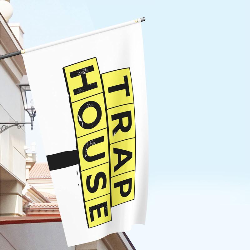 Trap House Flag 3x5ft Premium Quality Brass Grommets Banner Vibrant Colors for College Dorm Room Man Cave