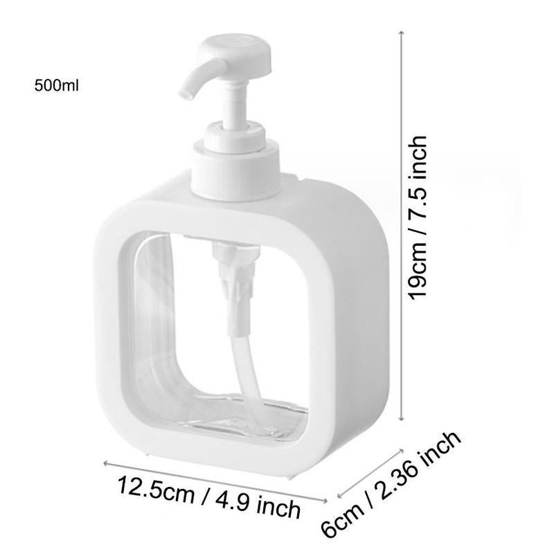 Empty Press Type Soap Dispenser Bottle, 1 Count Plastic Soap Dispensing Bottle, Modern Simple Soap Dispenser Jar, Bathroom Supplies, Kitchen Accessories