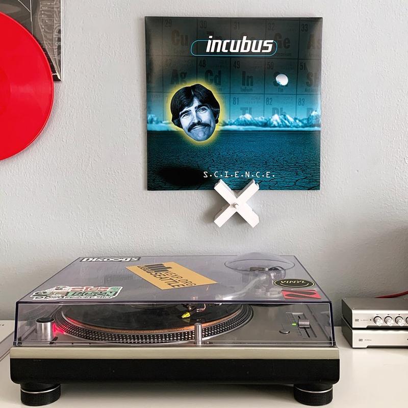 Record Props - Vinyl Record Wall Displays & Now Playing Stand in one. Safely pair vinyl records and cover art together.