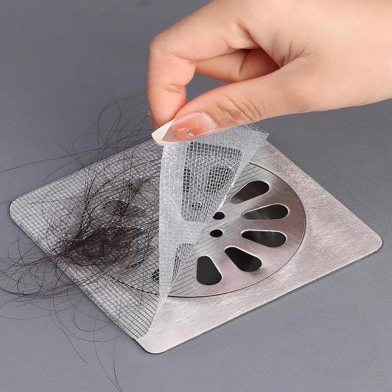 Disposable Shower Drain Hair Catcher, 10 20 30 50pcs Mesh Shower Drain Hair Catcher,  Bathroom Tools for Home Bathroom Dormitory Salon Hotel