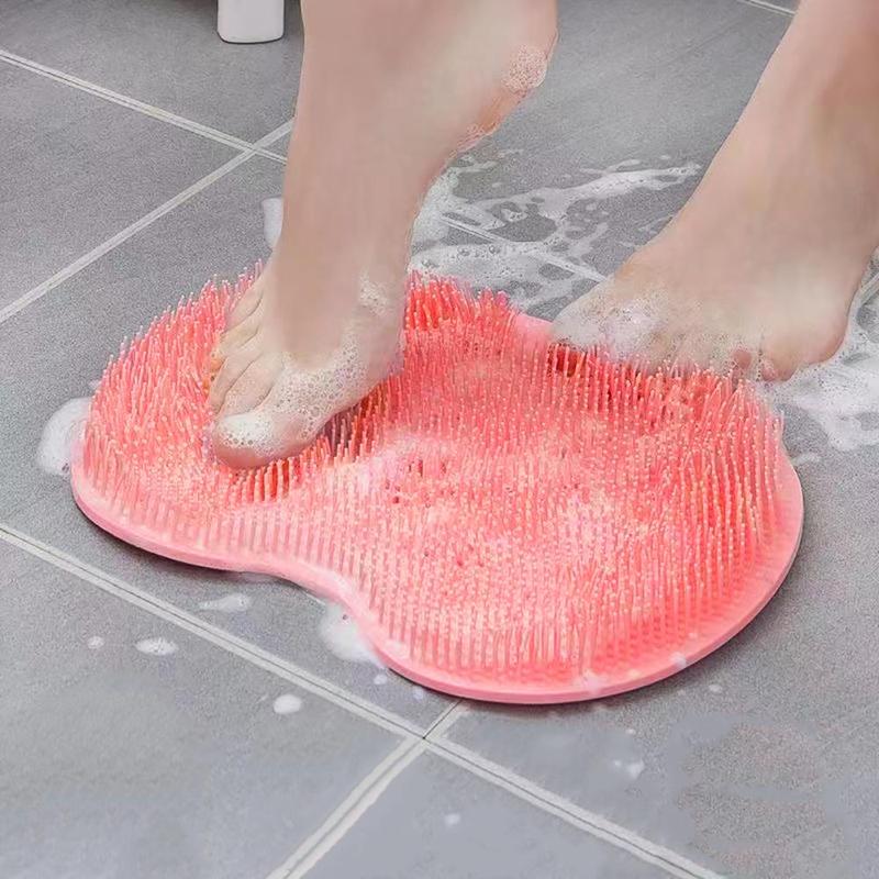 Wall Mounted Back Scrubber, Foot Scrubber, Shower Massage Brush, Bathing Accessories for Home Bathroom, Summer Gift