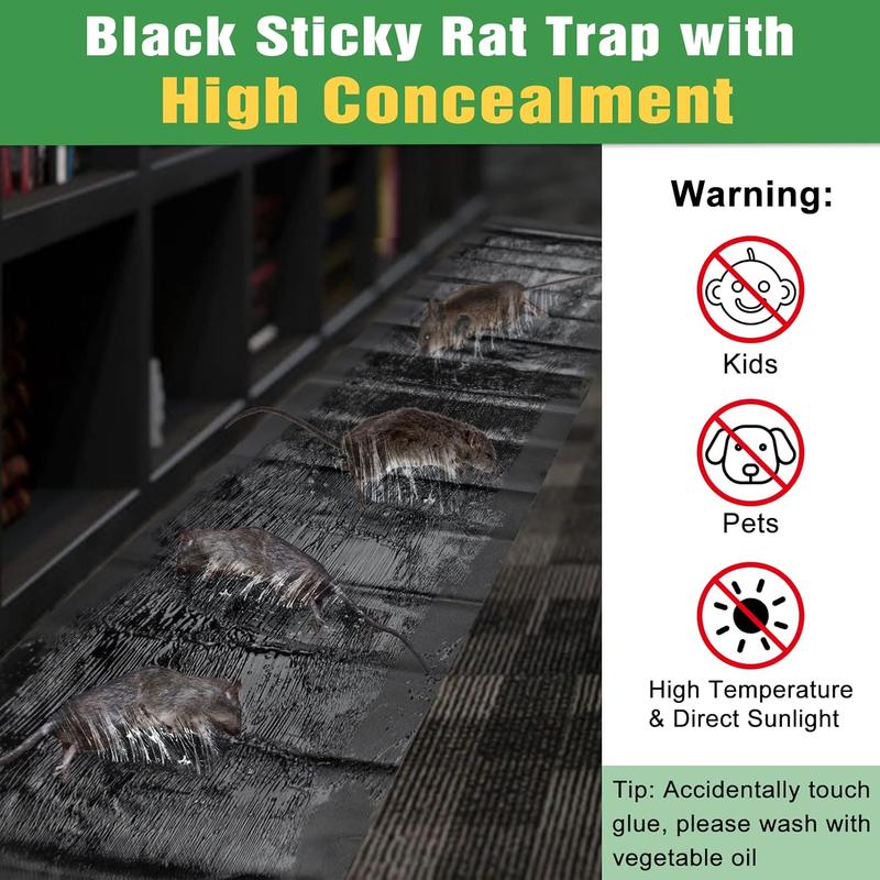 10 Pack Sticky Mouse Trap, Super Large 47.2 * 11'' Glue Traps for Mice, Peanut Taste Pheromone Rats Traps Indoor for Home, Rodent Snakes Spiders Roaches