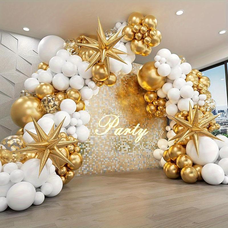 Balloon Garland Arch Kit, 121pcs Mixed Color Balloon Set with Tapes, Latex Balloon for Wedding & Birthday Party Decor, Party Preferred Balloon Kit