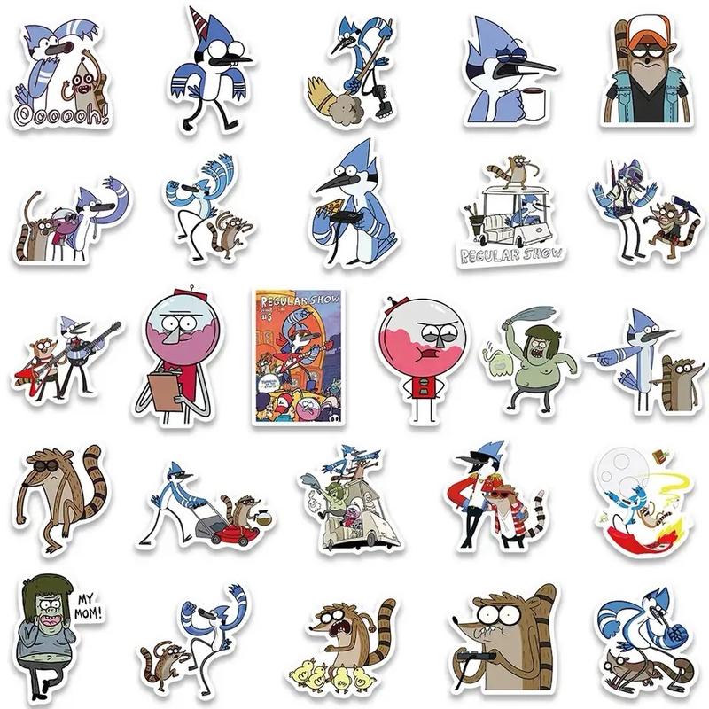 Regular Show Cartoon Best Moments Decorative Sticker Pack