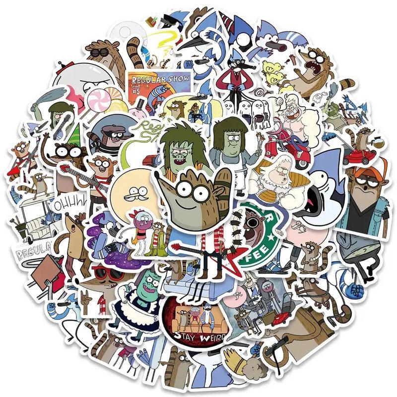 Regular Show Cartoon Best Moments Decorative Sticker Pack