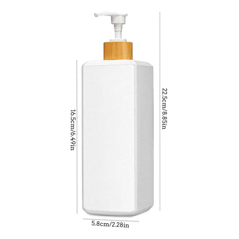 3pcs set 500ml Shampoo Dispenser, Empty Refillable Conditioner Dispensing Pump Bottle, Bathroom Shower Gel Dispenser