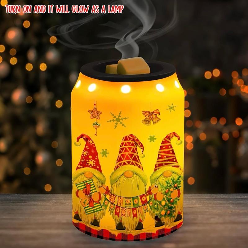 Gnome Christmas Wax Warmer For Scented Wax, Scent Oil & Candles