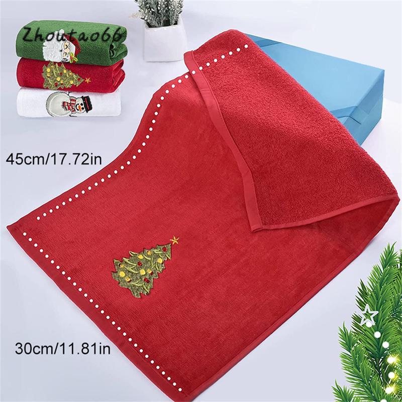 Christmas Hand Towels Set 3 Pack Kitchen Dish Towels Dishcloths for Bathroom Housewarming Gifts Decorations