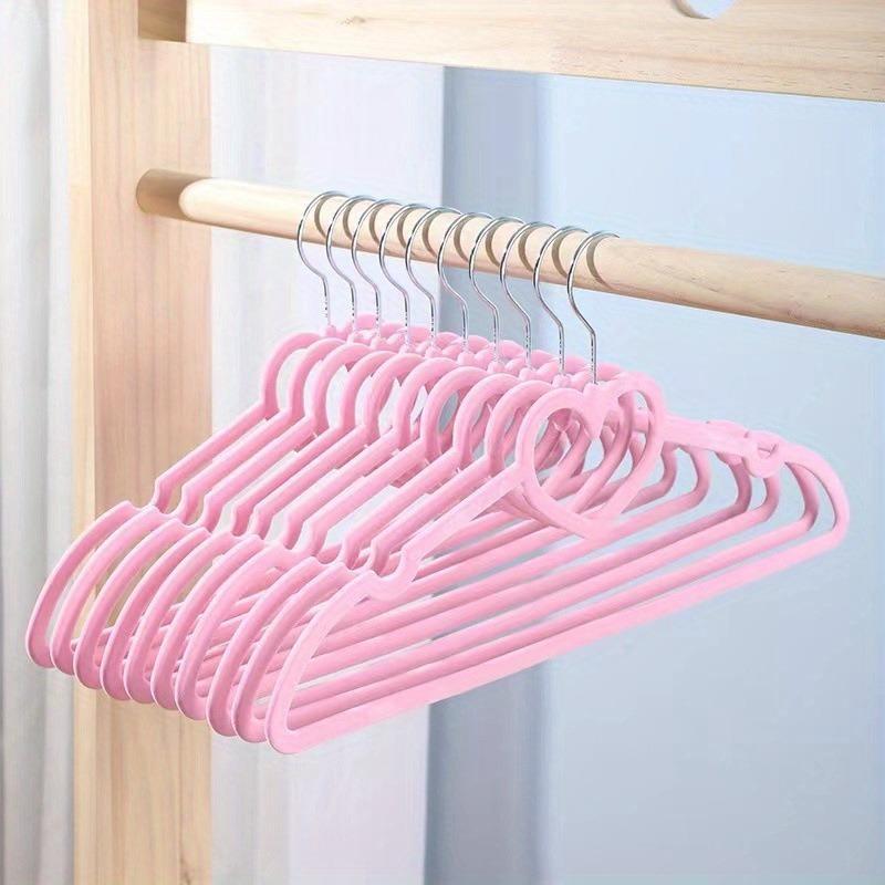 Heart Design Coat Clothes Hanger, 10pcs set Non-slip Clothes Hanger, Household Storage Organizer for Bedroom, Closet, Wardrobe