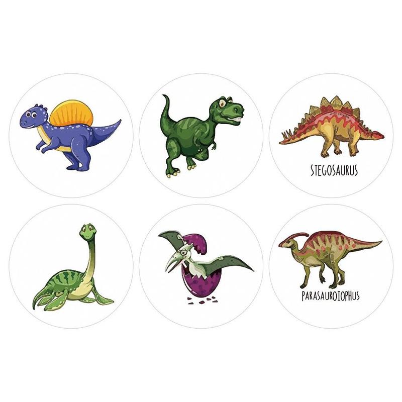 500pcs Cartoon Dinosaur Pattern Stickers, Creative Multi-purpose Stickers, For DIY Craft Decoration And Hand Account, Christmas Gift