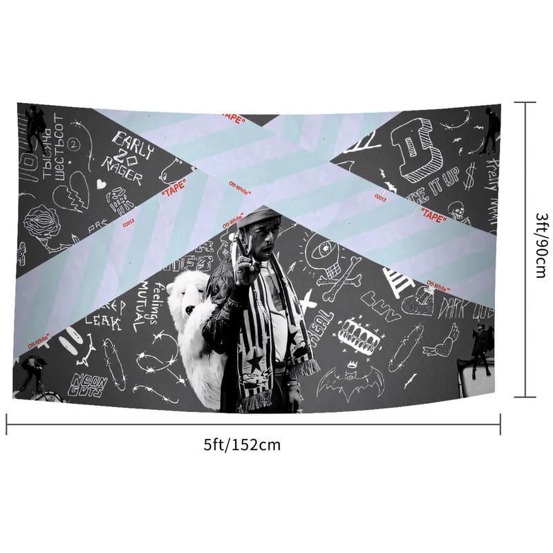 Luv is Rage 2 Flag 3X5 FT Dorm Decor Man Cave Wall Banner Poster with Brass Grommets For College Dorm