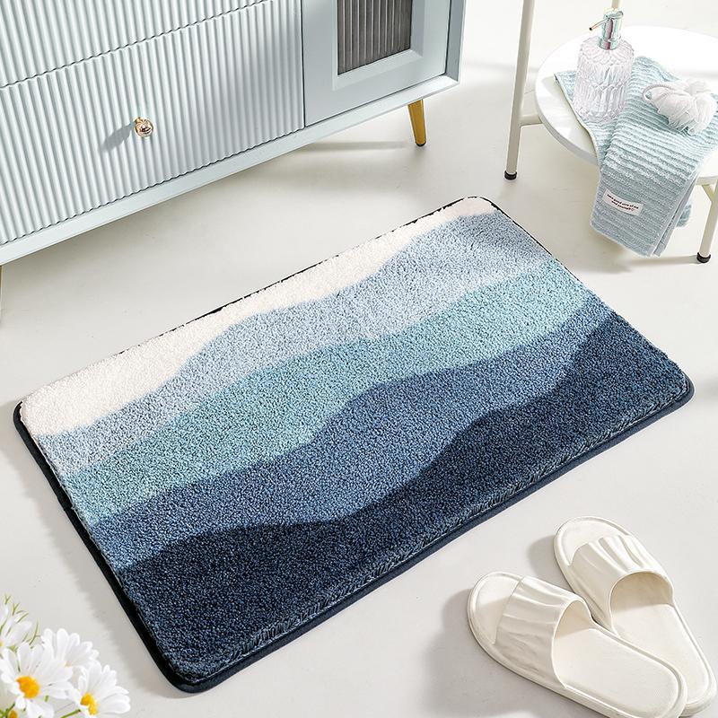 Bathroom Mat, 1 Count Water Absorbent Non-slip Bath Mat, Floor Mat for Bathroom, Toilet, Shower