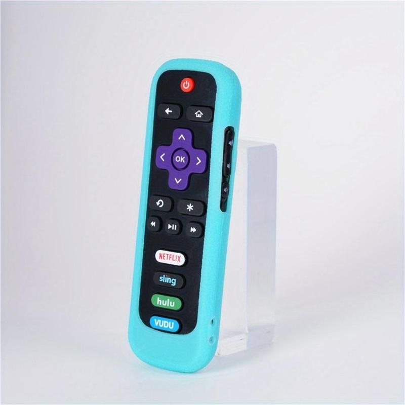 Glow in The Dark Silicone Remote Control Cover, 1 Count Universal Sleeve Case for TCL, Hisense, Roku TV Streaming Stick 4K+