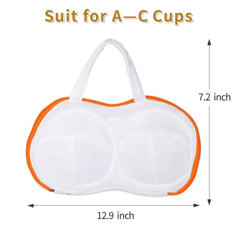 Bra Washing Bag for Laundry,Fine Mesh 3D bracket Lingerie Bags for Washing Delicates, Brassiere Laundry Bag for Washing Machine And Dryer Bags Set of 2