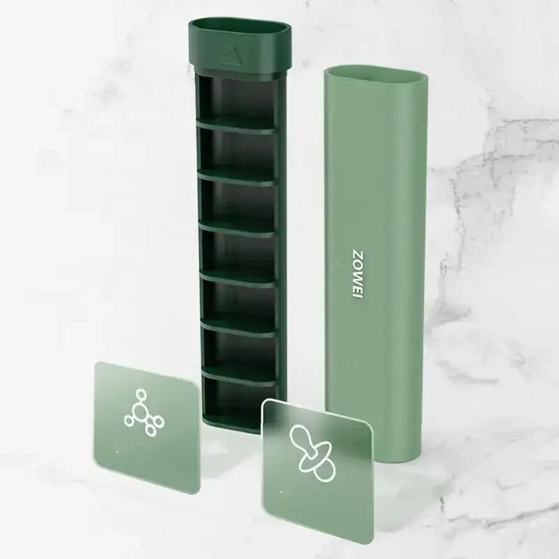 Portable Mini Pill Storage Box, 1 Count Weekly Pill Storage Manager, Multi-grid Pill Container for Home Dormitory Office