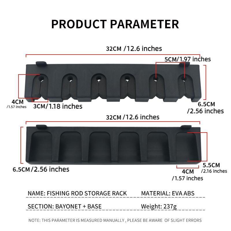 Wall Mounted Fishing Rod Holder, 1 Set Vertical Fishing Pole Rack, Spinning Casting Fishing Rod Storage Bracket, Fishing Accessories