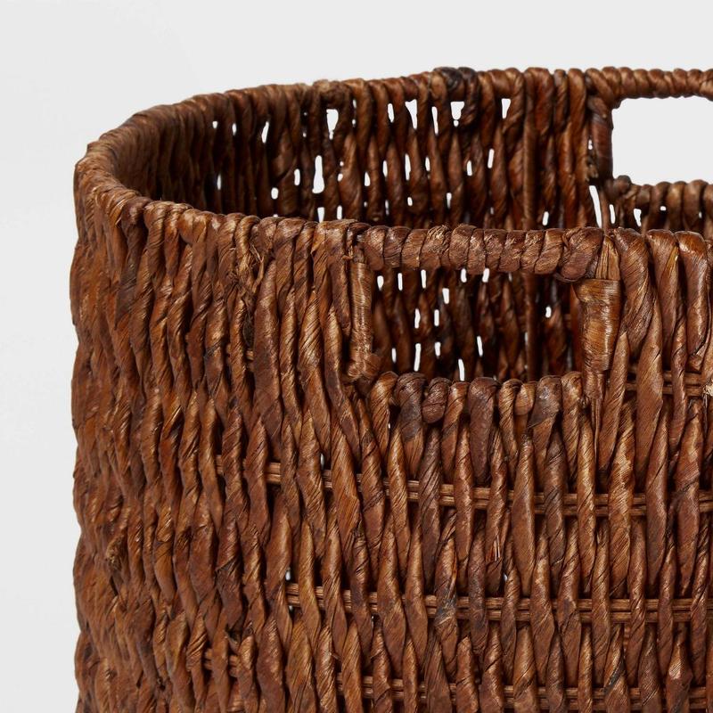 Woven Banana Bark Floor Basket - Brightroom