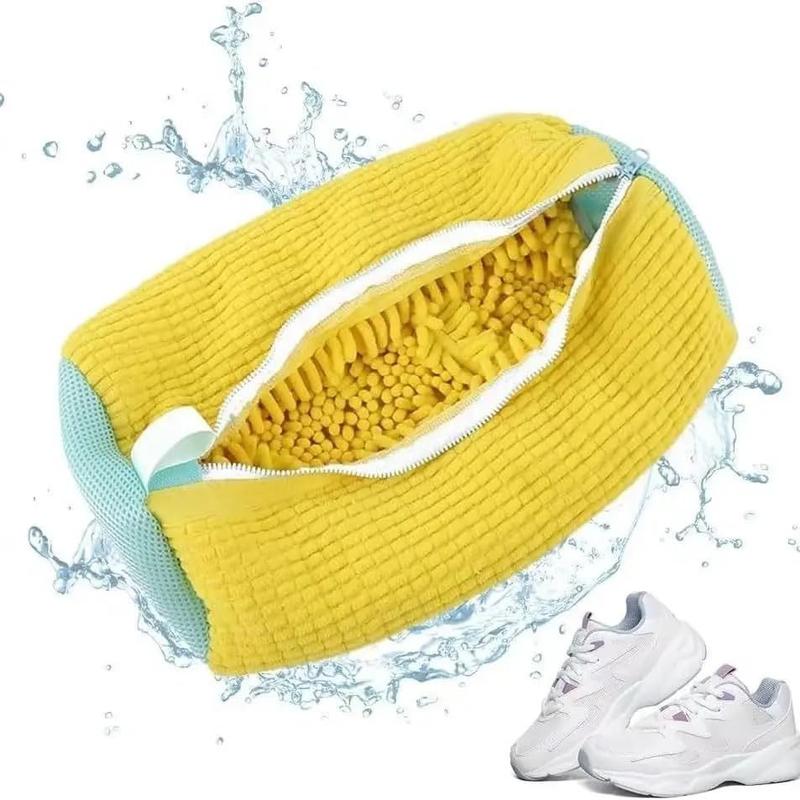 2024 NEW Shoe Washing Bag for Washing Machine Laundry Shoe Bag For Washer And Dryer, Reusable Shoe Washing Bag for All Shoe Types And Sizes Shoe Cleaning Bag Includes 2 BAGS WITH SHOE BRUSH