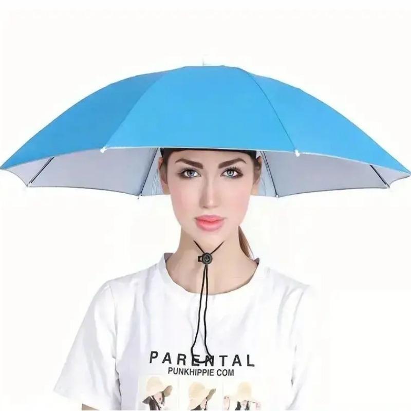 Umbrella Hat, 1 Count Portable Waterproof Sun Protection Hat Umbrella For Outdoor, Travel Essentials