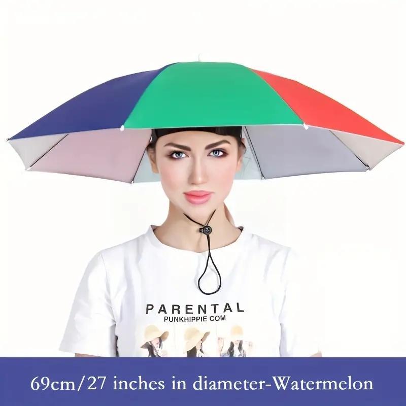 Umbrella Hat, 1 Count Portable Waterproof Sun Protection Hat Umbrella For Outdoor, Travel Essentials