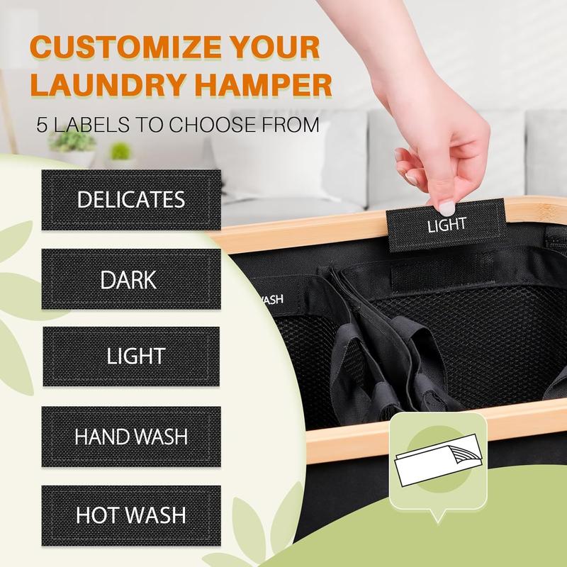 Laundry Hamper 3 Section, 160l  Hampers For Laundry Basket With Lid, Dirty Clothes Hamper Laundry Basket Organizer For Bedroom,Laundry Room