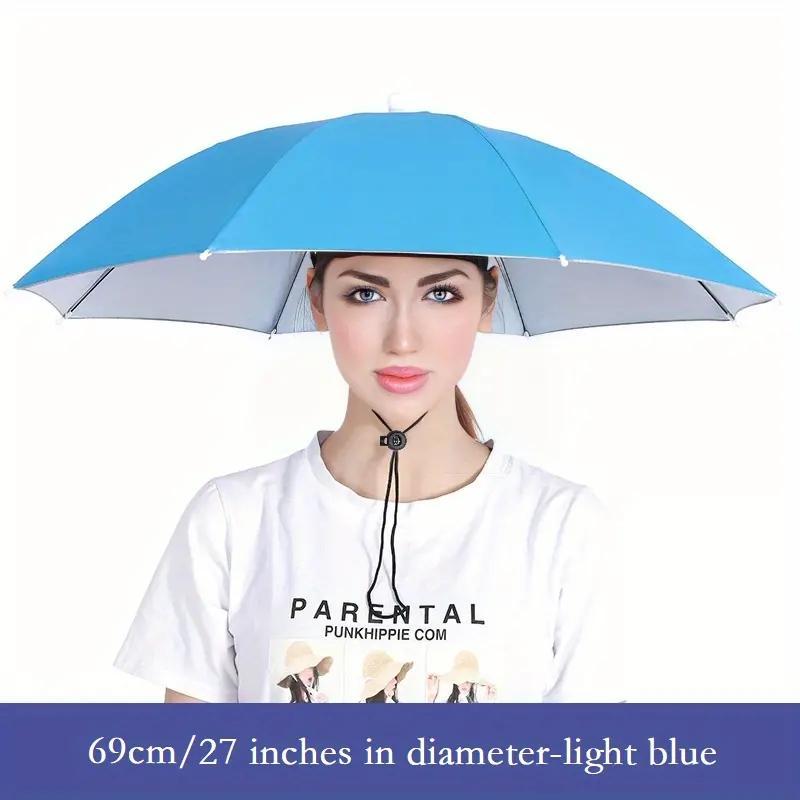 Umbrella Hat, 1 Count Portable Waterproof Sun Protection Hat Umbrella For Outdoor, Travel Essentials