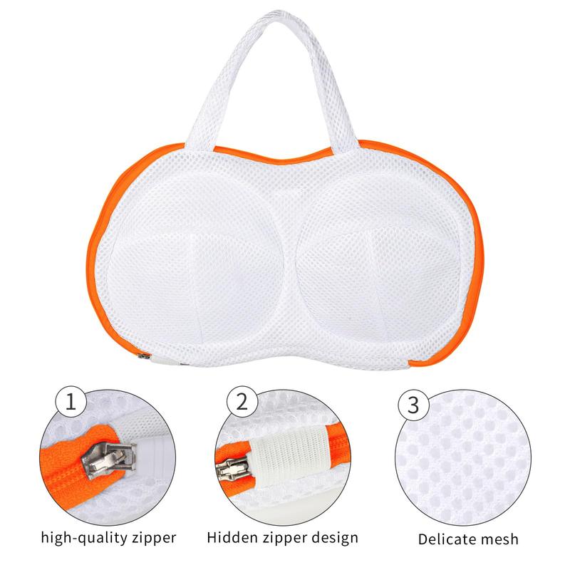 Bra Washing Bag for Laundry,Fine Mesh 3D bracket Lingerie Bags for Washing Delicates, Brassiere Laundry Bag for Washing Machine And Dryer Bags Set of 2