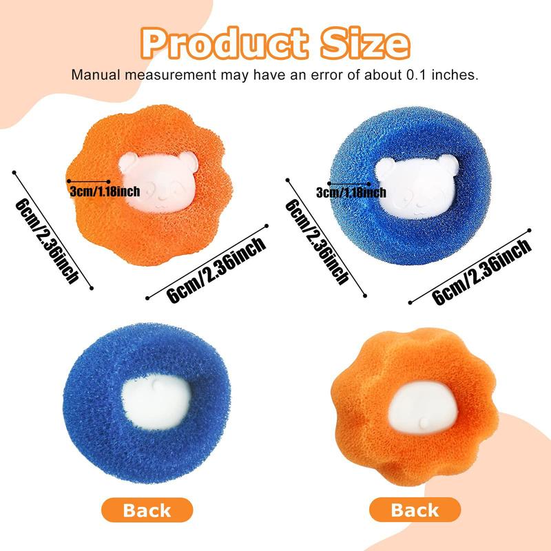 Laundry Hair Catcher, Reusable Lint Removal Catcher, Washing Machine Hair Catcher, Laundry Cleaning Ball, Washing Balls Dryer Balls for Clothing