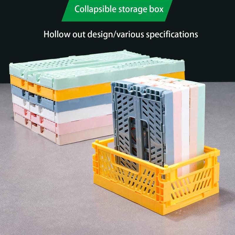 Hollow out Storage Box, 1 Count Foldable Large Capacity Desktop Storage Basket, Storage Box for Home Office