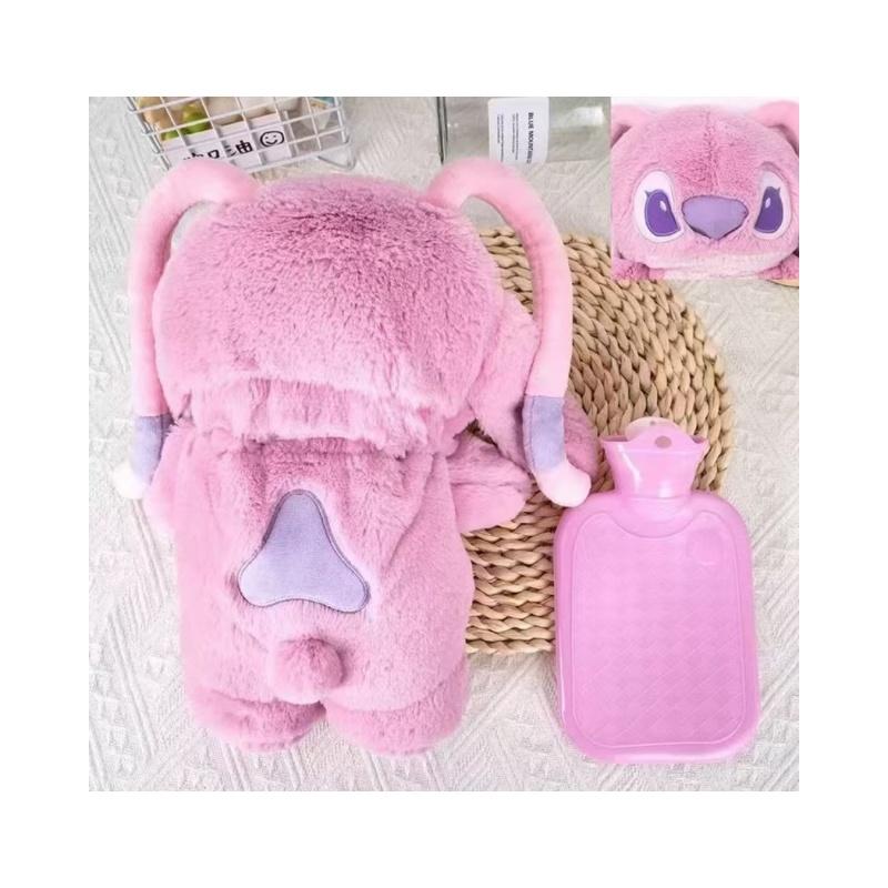 Cuddly plush fill with warm water for period。Anime Stitc Plush with a Bottle for hot Water Filling