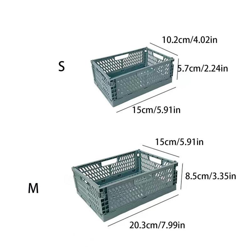 Hollow out Storage Box, 1 Count Foldable Large Capacity Desktop Storage Basket, Storage Box for Home Office